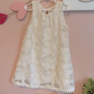 Ivory flower embroidery Dress